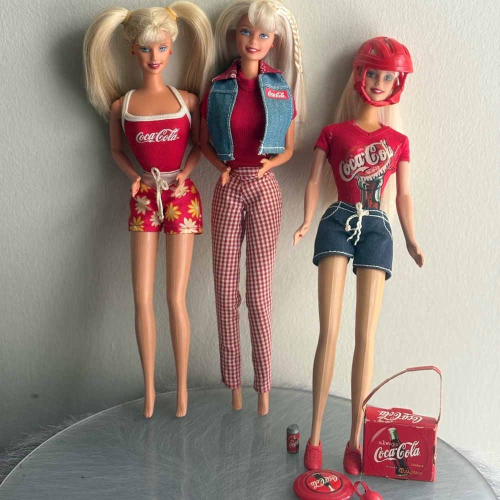Vintage Coca-Cola Original Barbie Collection, no boxes